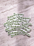 Support Indie Bookstores Sticker