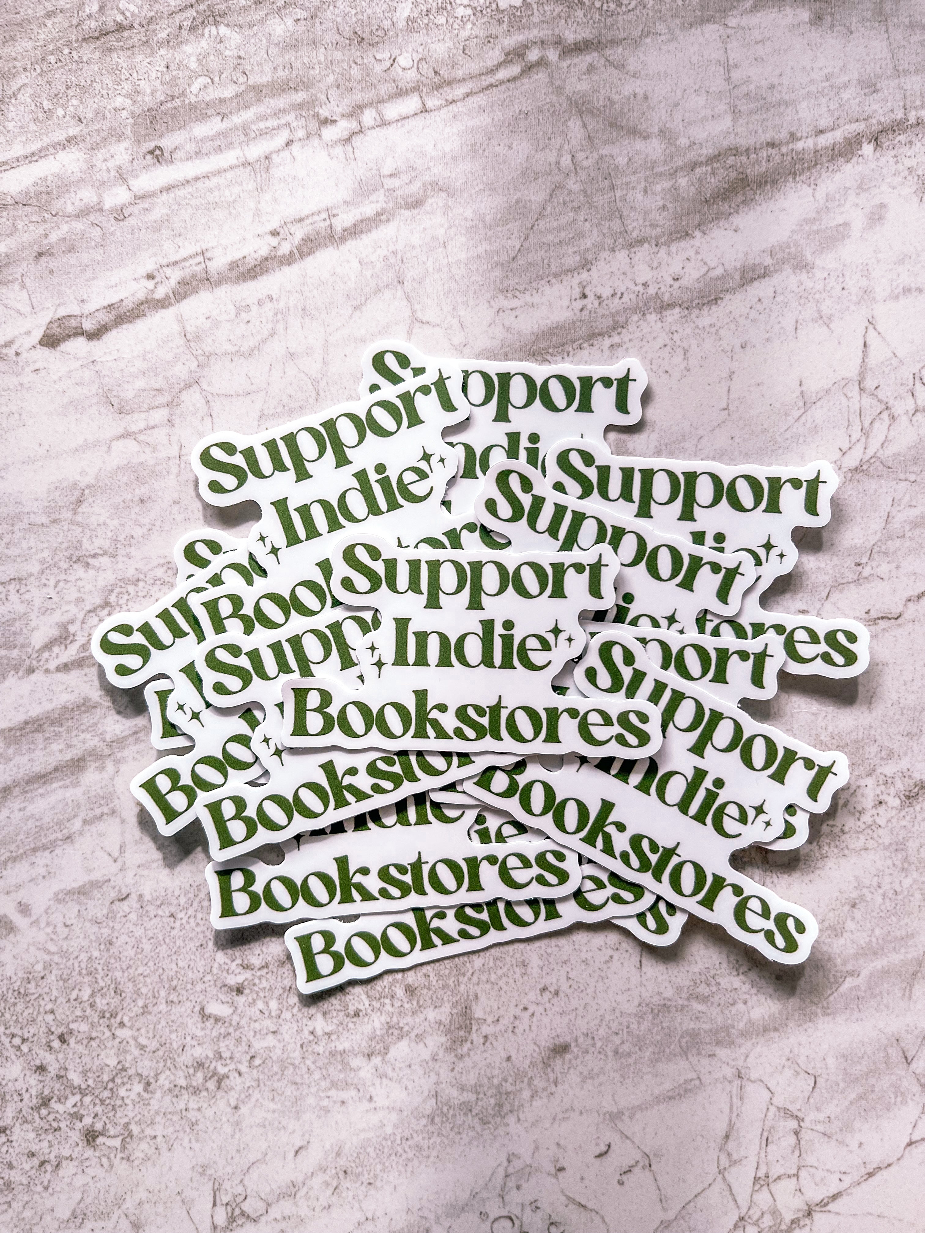 Support Indie Bookstores Sticker