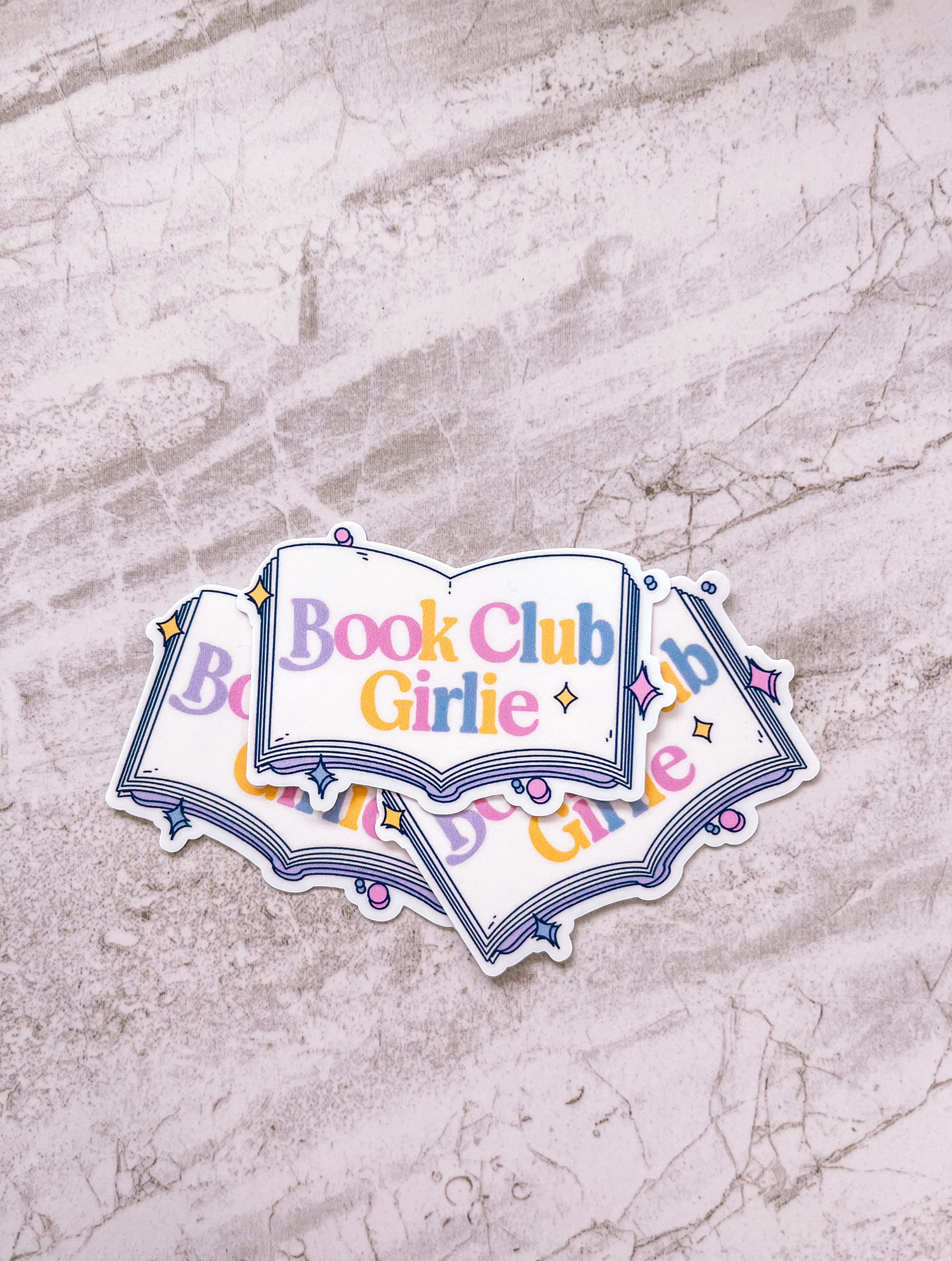 Book Club Girlie Sticker